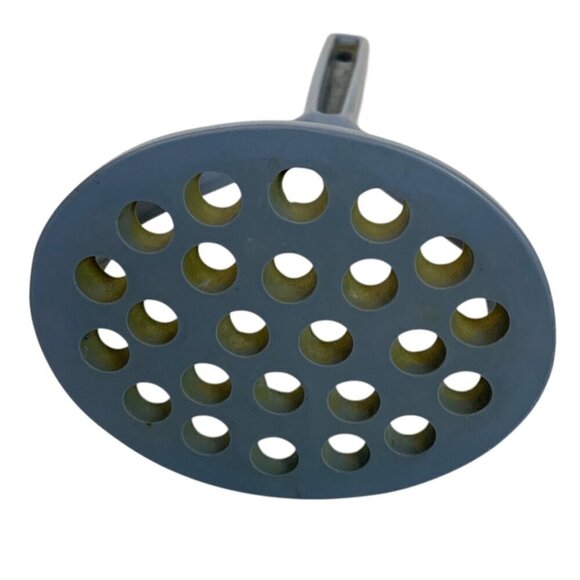 Vintage Ekco Blue Plastic Potato Masher With Ergonomic Handle & Hanging Hole - Picture 5 of 6